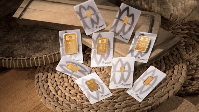 Ilustrasi emas Antam. (Foto: msn.com/Antam)